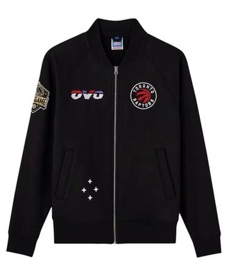 OVO NBA Toronto Raptors Heavyweight Fleece Zip Up Jacket Size XXL Black Drake