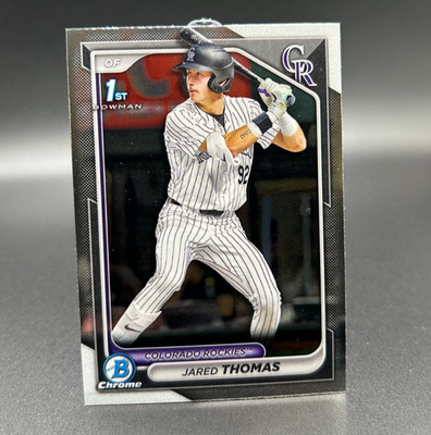JARED THOMAS (RC) - 2024 Bowman Draft Chrome #BDC-11 Rockies - 1st Bowman