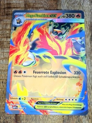 Pokemon TCG Mega-Flambirex ex MEP 035 Promo XXL 3D Erhabene Helden  Deutsch 
