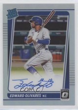 2021 Donruss Optic Rated Rookie Signatures Holo Prizm Edward Olivares Auto 0xl5