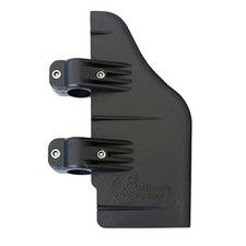 Bullnose Rudder clamp on boat rudder fits a 1.125" transom trolling motor sha...