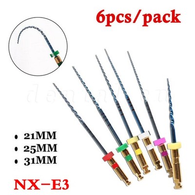 Uso del motor limas rotatorias NITI de endodoncia dorada dental 25/21/31mm NX-E3