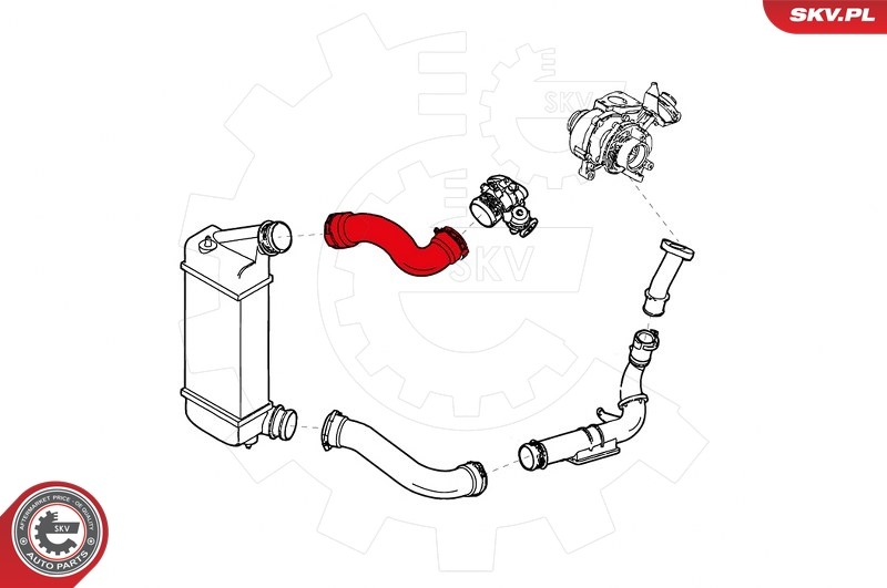 Fits SKV GERMANY 24SKV829 TURBINE HOSE 24SKV829 / #746 PEUGEOT 807 EXPERT CITRO