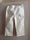 NYDJ Marilyn Straight Lift Tuck White Cropped Jeans Capris Women's 10 — photo 2