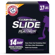 ARM  HAMMER SLIDE Platinum Multi-Cat Clumping Cat Litter 14-Day Odor Control