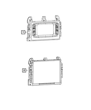Genuine Mopar Multi Media Radio 68258380ZI