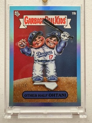 Shohei Ohtani 2023 Topps GPK X MLB Other Half Ohtani Blue Foil /25 Garbage Pail