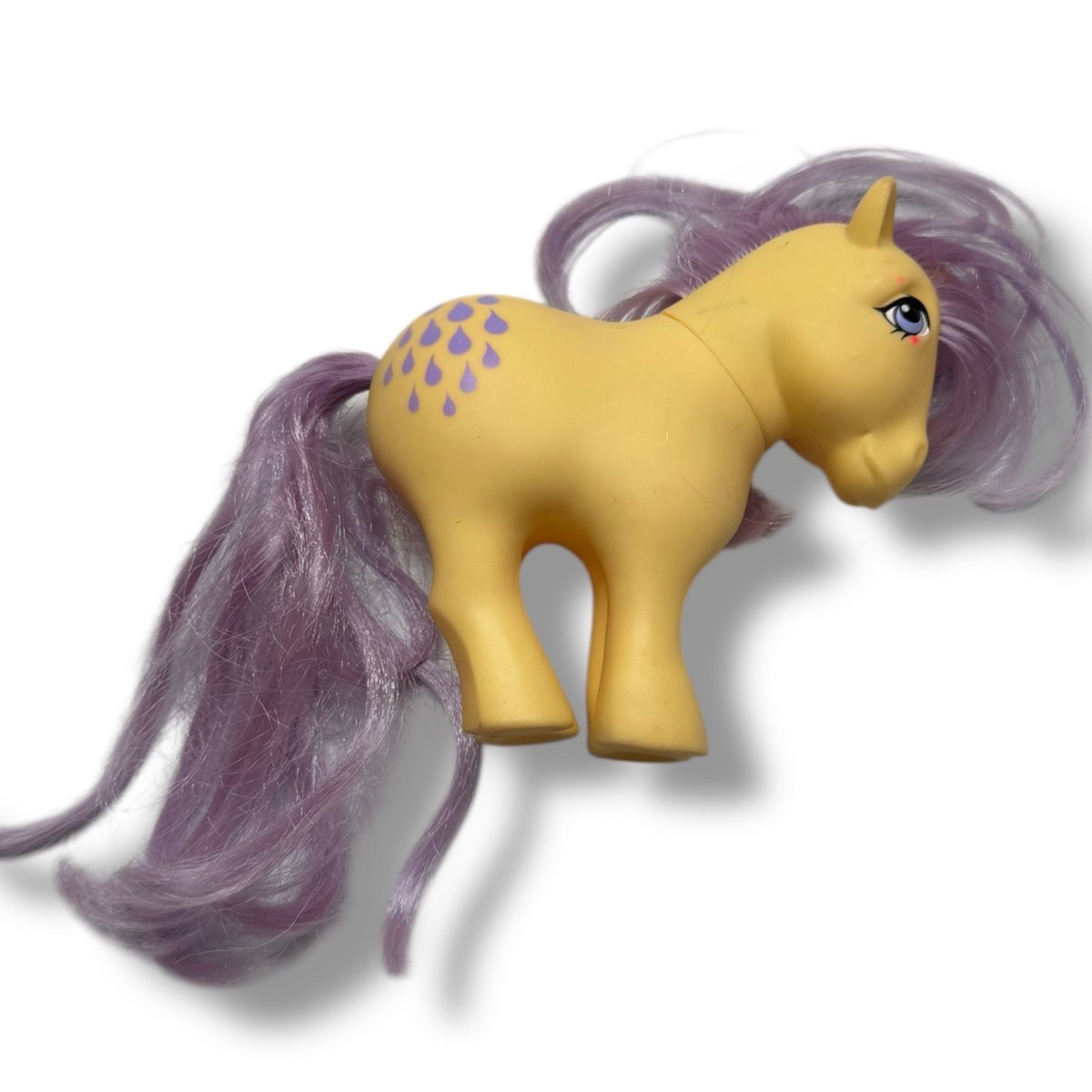 Vintage My Little Pony G1 Lemon Drop 1982 Hasbro MLP Yellow Purple