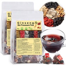 Kidney Tea Formula Ginseng Six Treasure Tea, Traditional 2 Pack/50 Bags