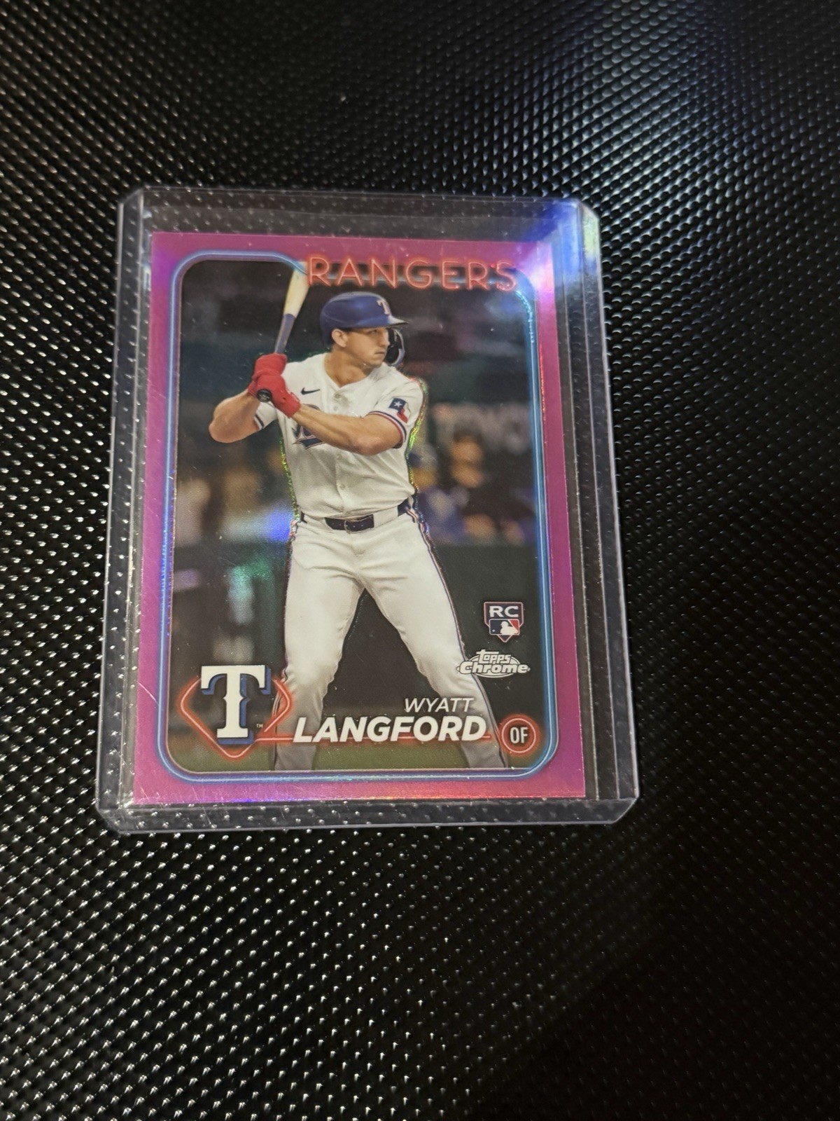 2024 Topps Chrome - Wyatt Langford #122 Pink Refractor (RC)