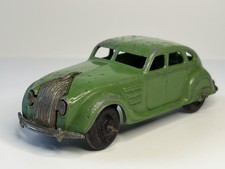 Rare Early Vintage 1940s Dinky Toys No30A Chrysler Airflow In Green Unboxed