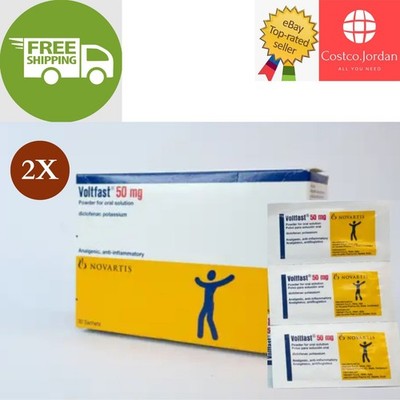 2x Pack Volttfast 50mg Powder ( 30 Sachets ) Pain Relief all types FREE SHIPPING
