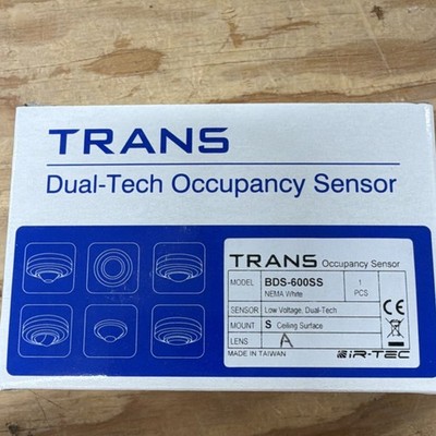 TRANS BDS-600SS Dual-Tech Occupancy Sensor Ceiling Surface Mount
