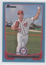 2012 Bowman Blue Border 393/500 Gio Gonzalez #133 0c4