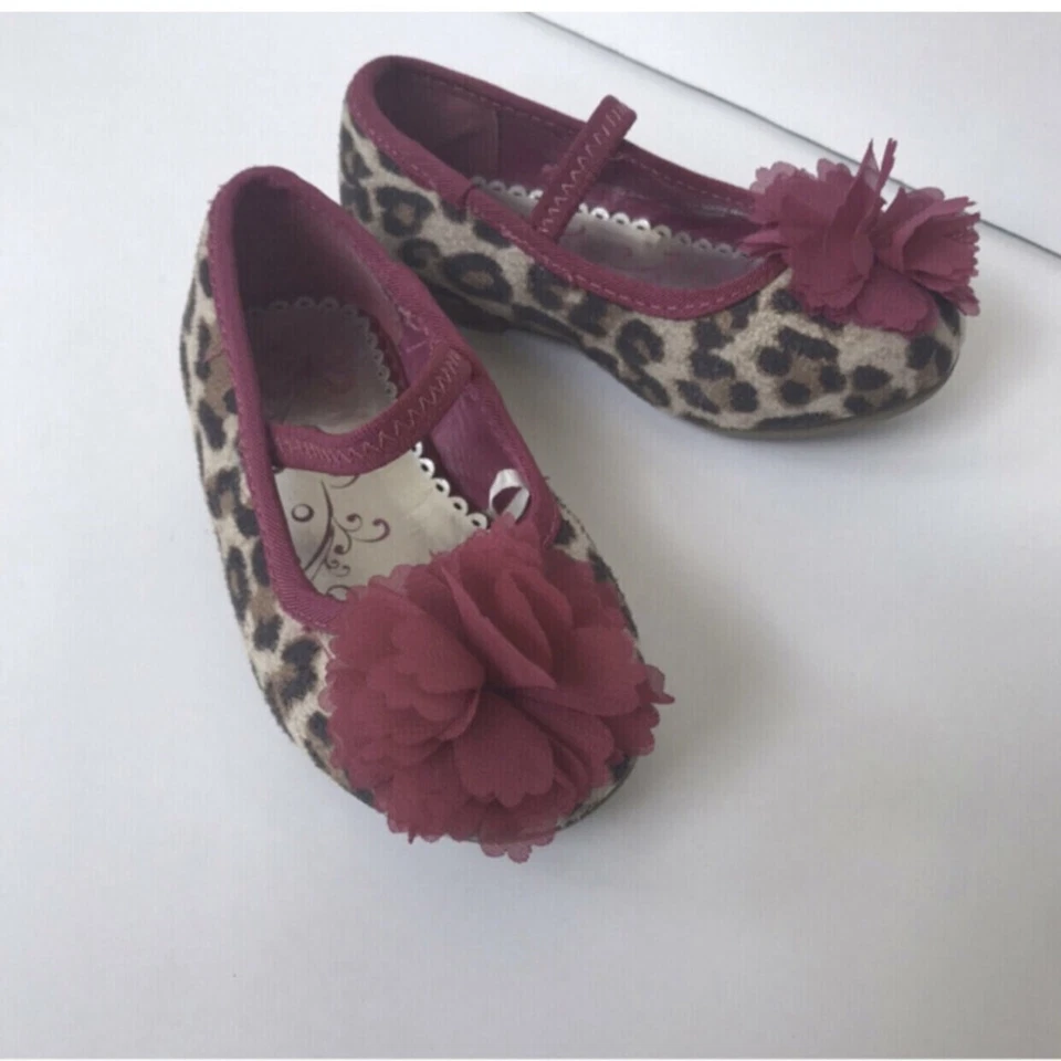 Pisos de ballet con estampado animal para niños talla 6 Foto 3 de 4