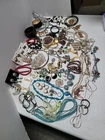 4 Lbs Mixed Jewelry Lot Wearable Vintage Modern Gold Silver Tone Costume