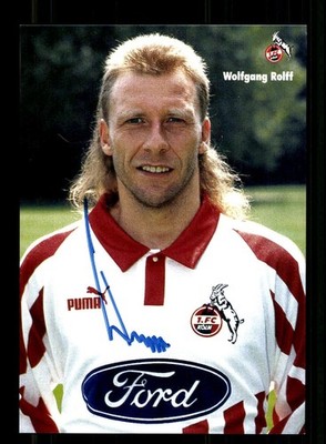 Wolfgang Rolff Autogrammkarte 1 FC Köln 1994-95 Original Signiert