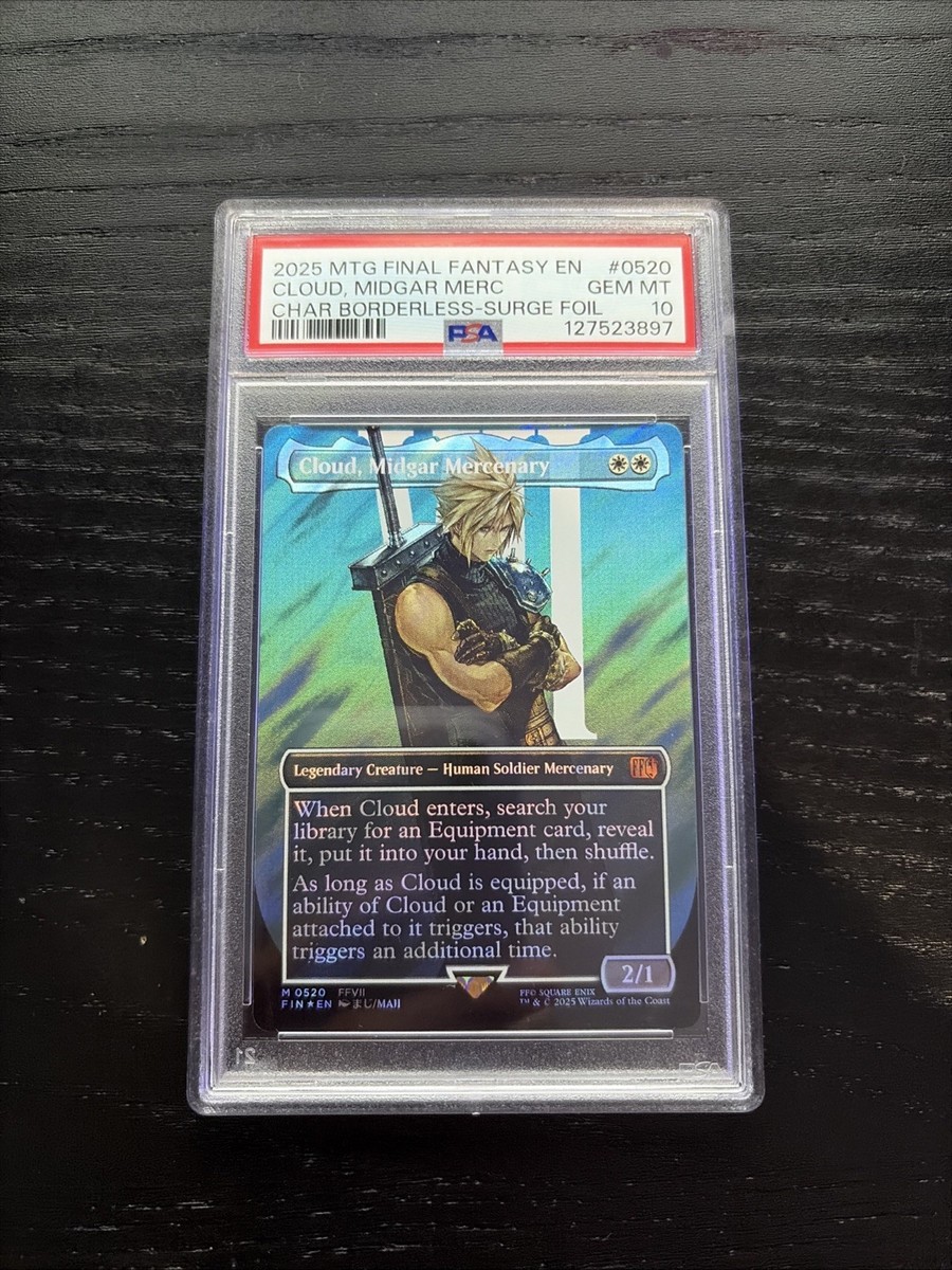 マジックザギャザリング final fantasy クラウド foil Cloud, Midgar Mercenary (Borderless) (Surge Foil) Final Fantasy