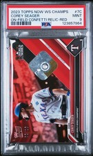 2023 TOPPS NOW TEXAS RANGERS WORLD SERIES CHAMPIONS #7C COREY SEAGER 2/10 PSA 9