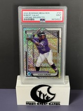 Robert Calaz (1st | Chrome Prospects Refractor) -- 2024 Bowman Mega Box | PSA 9
