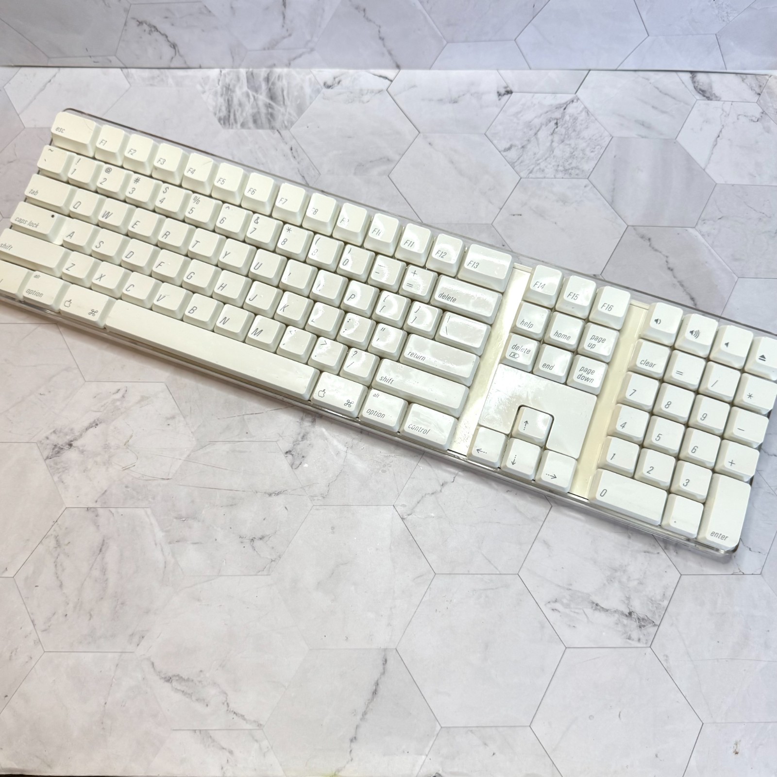 Vintage Apple A1016 Wireless Bluetooth Mechanical Keyboard Tested EUC