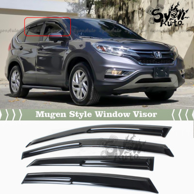 FITS 2012-2016 HONDA CRV CR-V JDM MUGEN STYLE WINDOW VISOR RAIN GUARD DEFLECTOR