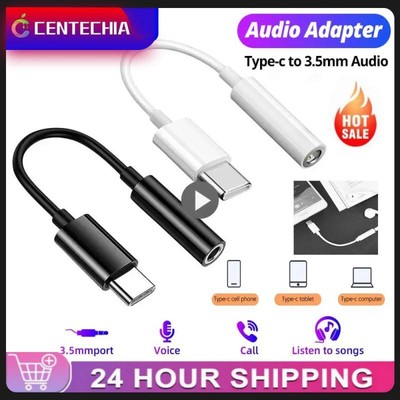 USB Type C To 3.5 Jack Earphone Adapter USB-C 3 5mm Audio Cable Converter For IP