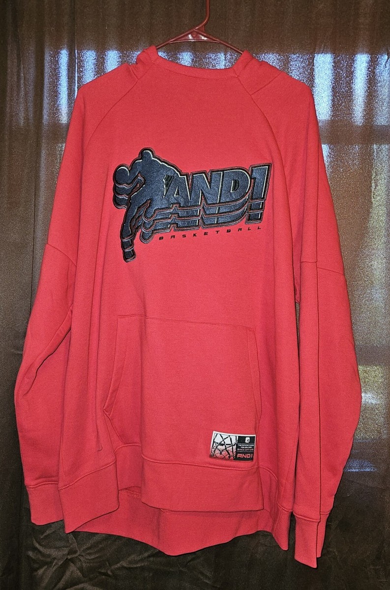 And1 Mens 2XL RED Hoodie Sweatshirt Winter Warm | eBay