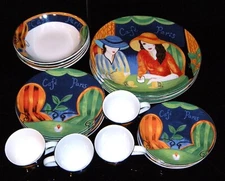 Vintage Sango "Cafe Paris" #4914 Dinnerware