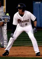 2016 Charleston RiverDogs Grandstand 17 Jeff Hendrix Kirkland Washington WA Card