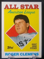 Roger Clemens All Star AL 1988 Topps Baseball Card #394 Boston Red Sox Vintage