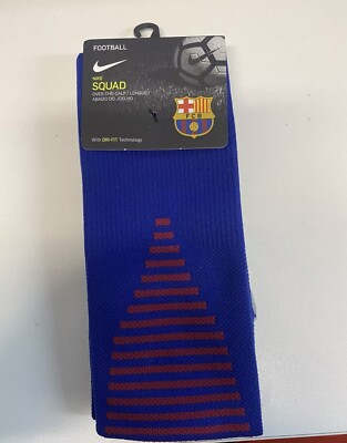 FC BARCELONA NIKE HOME FOOTBALL SOCKS ALL SIZES KIDS TO ADULTS  BNWT UK
