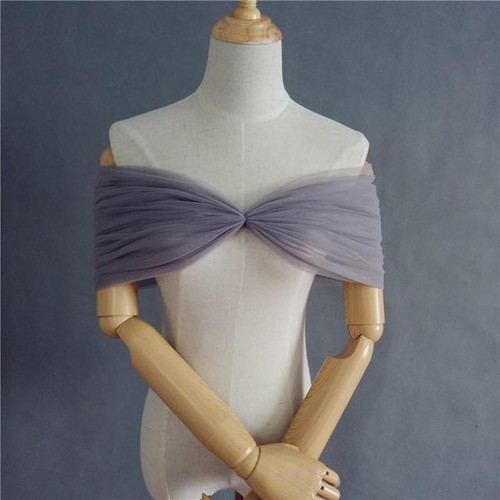 Bolero matrimonio scialle spalle scoperte stringato regolabile matrimonio scrollata sposa top - Foto 28 di 29