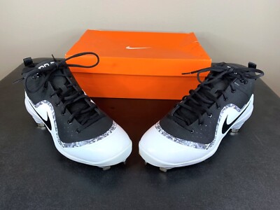 Nike Hypershift TB Black White Baseball Cleats #844387010