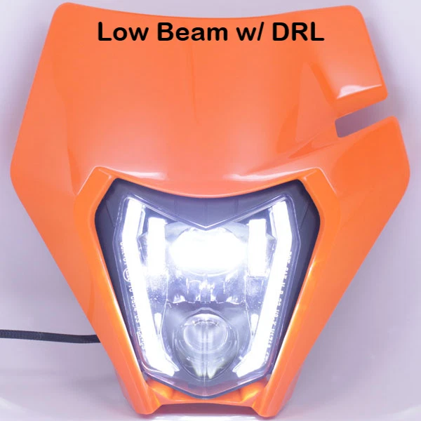 Faro LED naranja para KTM 2014-2023 EXC EXC-F XC XCF XCW ENDURO 250 300 350 Foto 3 de 4