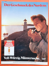 18. Prince Denmark Filter Zigaretten Werbeanzeige Werbung Reklame 1988