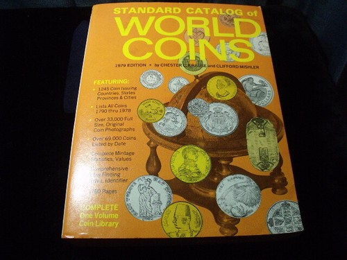 Vintage 1979 Edition Standard Catalog of World Coins Krause Reference Book 