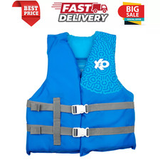 Universal Youth Life Vest and Jacket, 50lbs - 90lbs, Blue Ocean Coral, Unisex