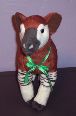 RARE Wild Republic 2013 Okapi Plush Stuffed Animal Saint Louis Zoo 14'' Long VGUC