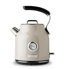 Dorset 1.7 l 7-Cup Beige Stainless Steel Electric Kettle with Auto Shut-Off and