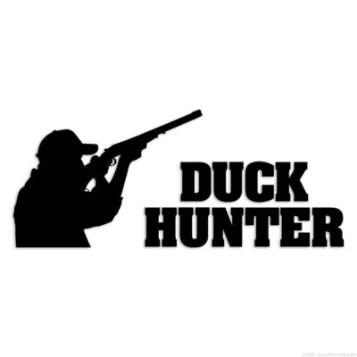 Duck Hunter - Decal Sticker - Multiple Colors & Sizes - ebn6113