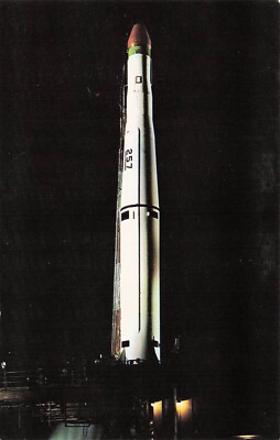 NASA Cape Canaveral FL Thor-Able Star Missile Rocket Launch Vtg Postcard D55