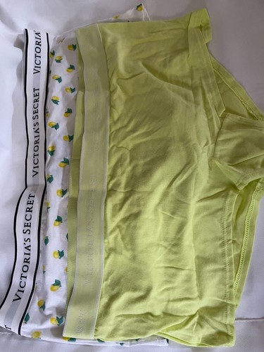 Victoria Secret 5 Pack Cotton Boyshort Panty Lot Shortie Logo L NEW Floral - Picture 13 of 16