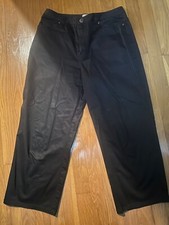 Kate Hill Casual Lite Weight Soft Black Pants sz 6