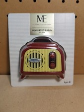 Modern Expressions Mini Retro Radio FM Hi-Fi Sound Auto Scan Reset New....