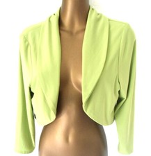 Frank Lyman Lime Green Bolero 12 Edge To Edge 3/4 Sleeves (7713