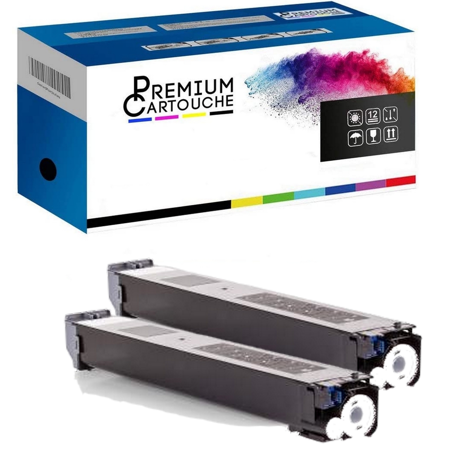 Toner MX23GTBA Noir Lot de 2 Résout les Textes Flous sur Sharp MX-2010
