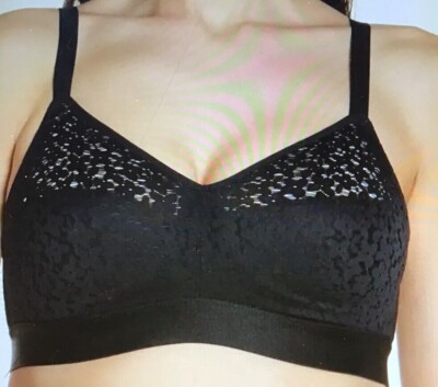 CHANTELLE BRA 36H  Style 13F8 NORAH SUPPORTIVE  WIRE FREE BLACK