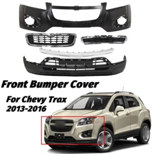 Front Bumper Cover Fascia & Grille Assembly Kit For 2013-2016 Chevrolet Trax LS