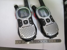 PAIR USED WALKIE TALKIES MOTOROLA WITHOUT CHARGER AS PICTURED 18-FT-50